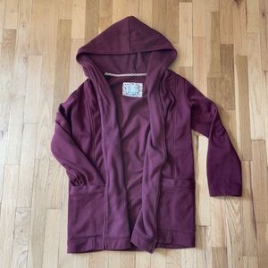 Anthropologie Fleece Cardigan Hoodie